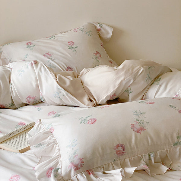 Soft Rose Bedding Set
