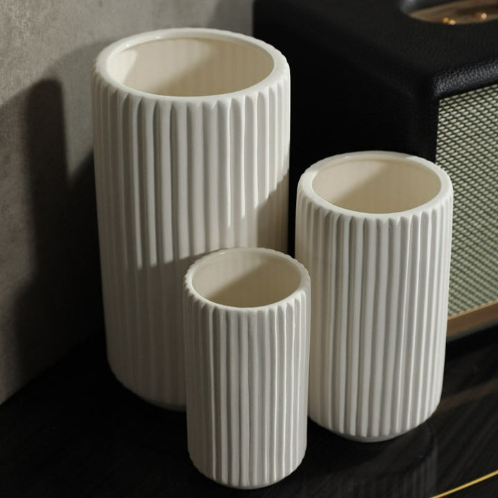 Versatile Fiber Cement Vase Collection