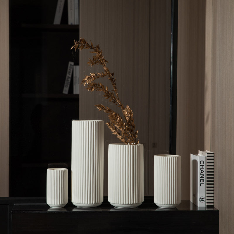 Versatile Fiber Cement Vase Collection
