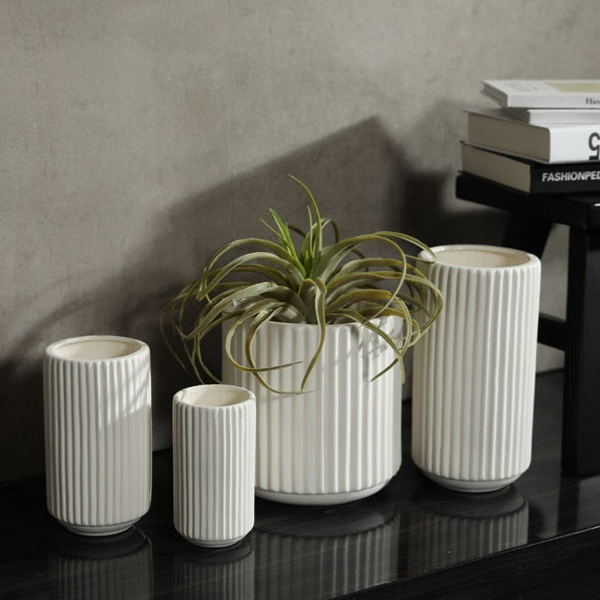 Versatile Fiber Cement Vase Collection