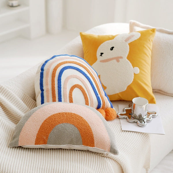 Rainbow Cascade Cushion