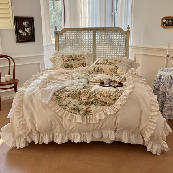 Nostalgic French Retro Bedding Set