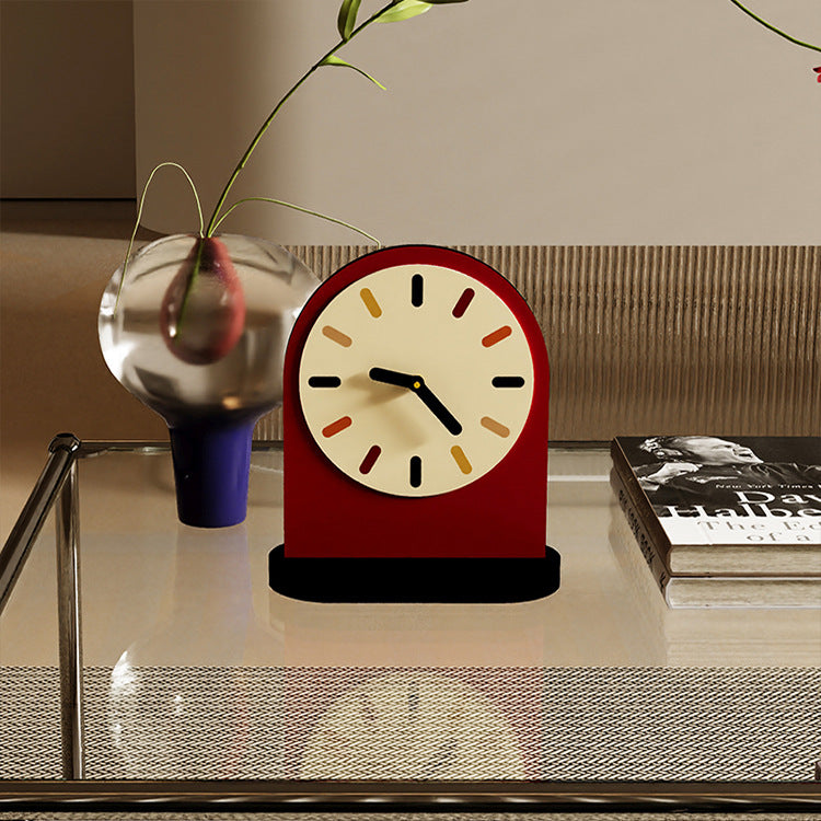 Ruby Red Desk Clock
