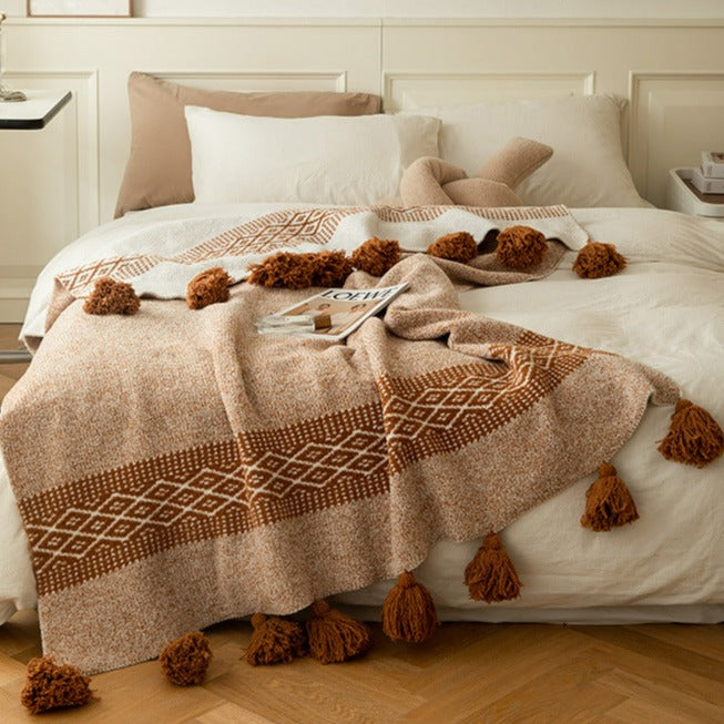 Gypsy Pom Pom Blanket