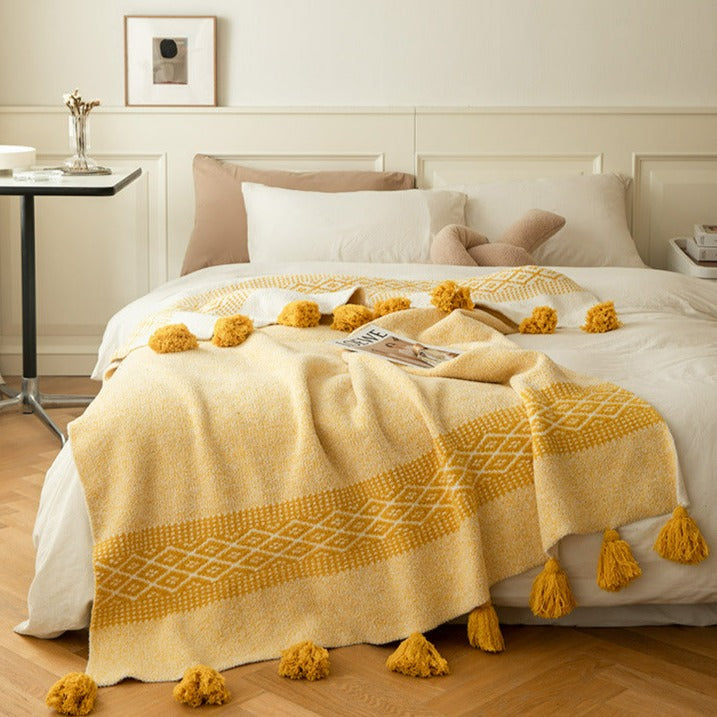 Gypsy Pom Pom Blanket