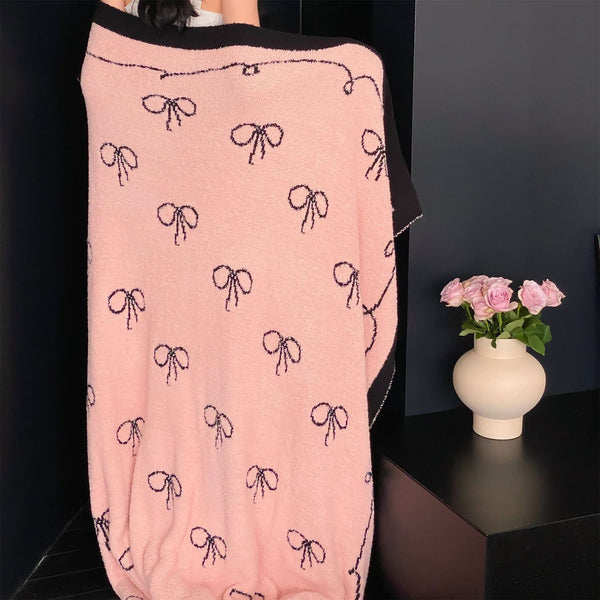 Hot Pink Ties Blanket