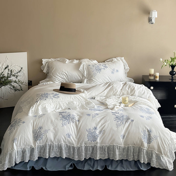Blue Lotus Bedding Set