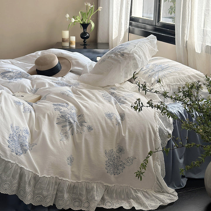 Blue Lotus Bedding Set