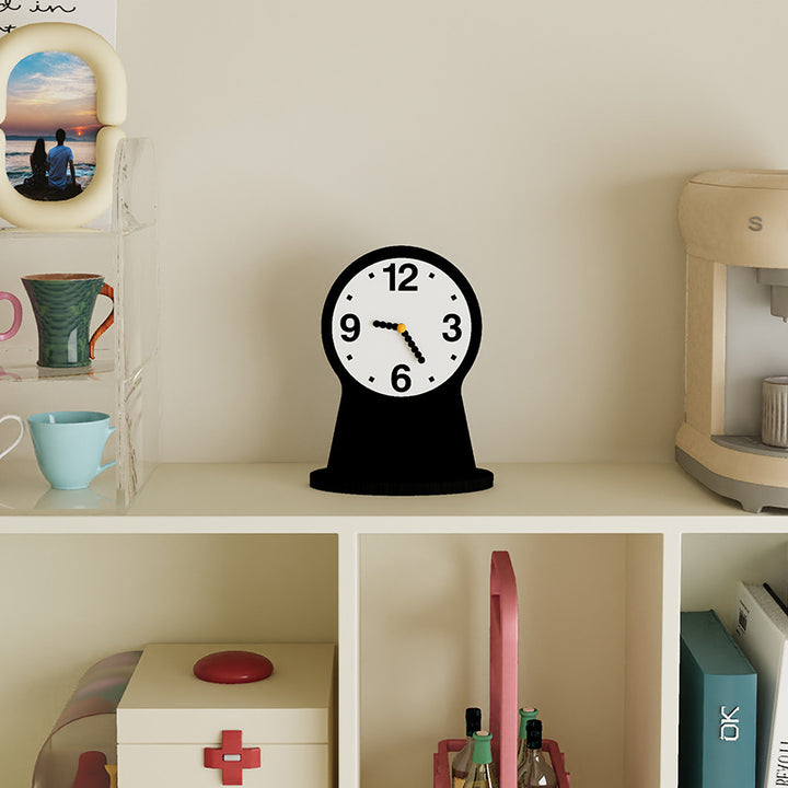 Black Minimalist Desk Clock