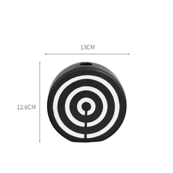 Black & White Abstract Vase Collection