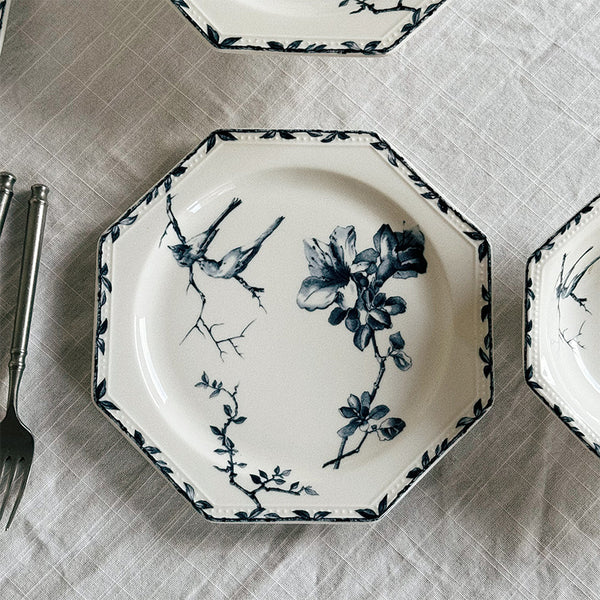 Floral Bird Print Plate