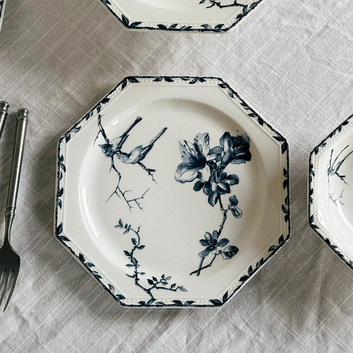 Floral Bird Print Plate