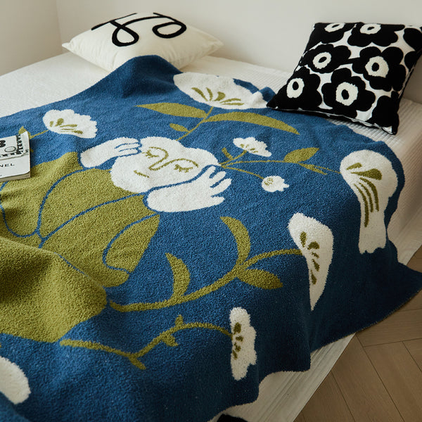 Human Connection Floral Blanket