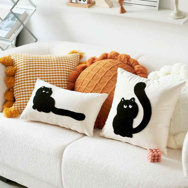Sleek Tail Cat Cushion