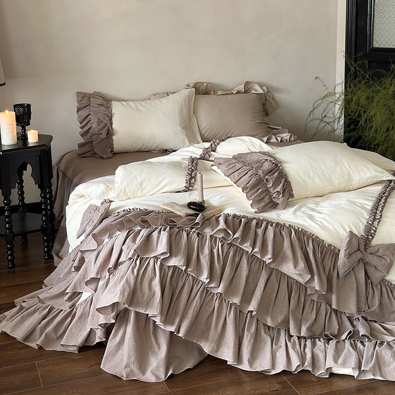 Taro Crepe Bedding Set