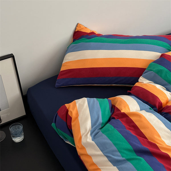 Rainbow Radiance Stripe Bedding