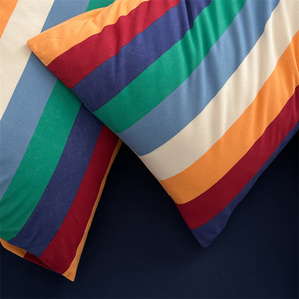 Rainbow Radiance Stripe Bedding