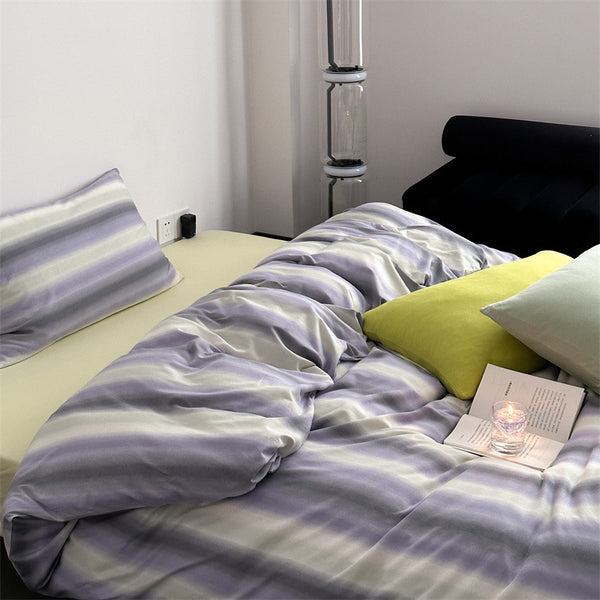 Rainbow Radiance Stripe Bedding