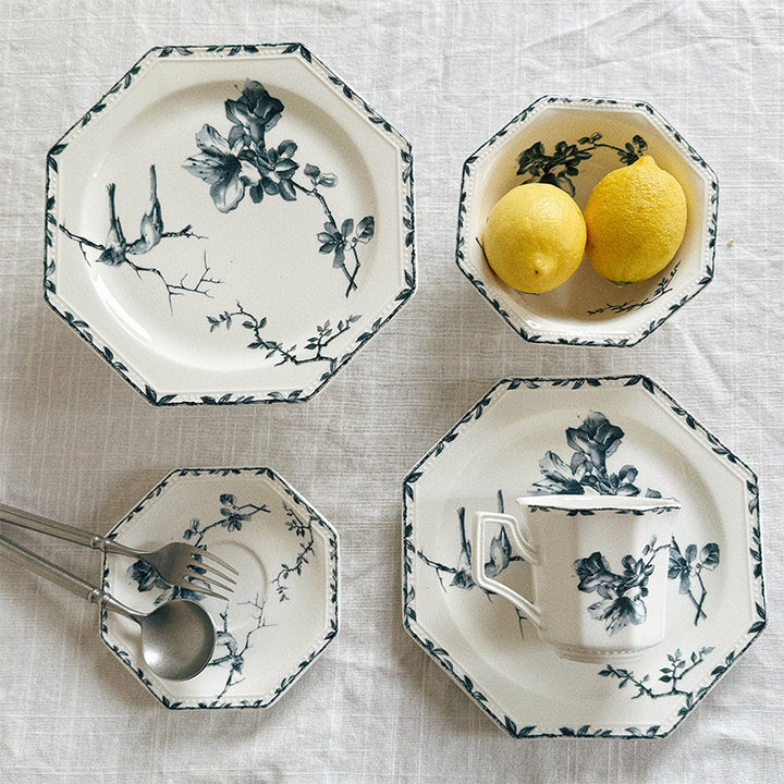 Floral Bird Print Plate