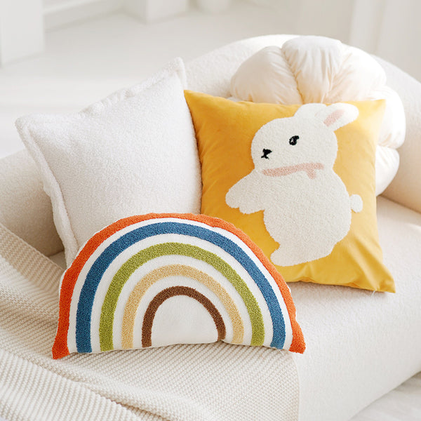 Rainbow Cascade Cushion