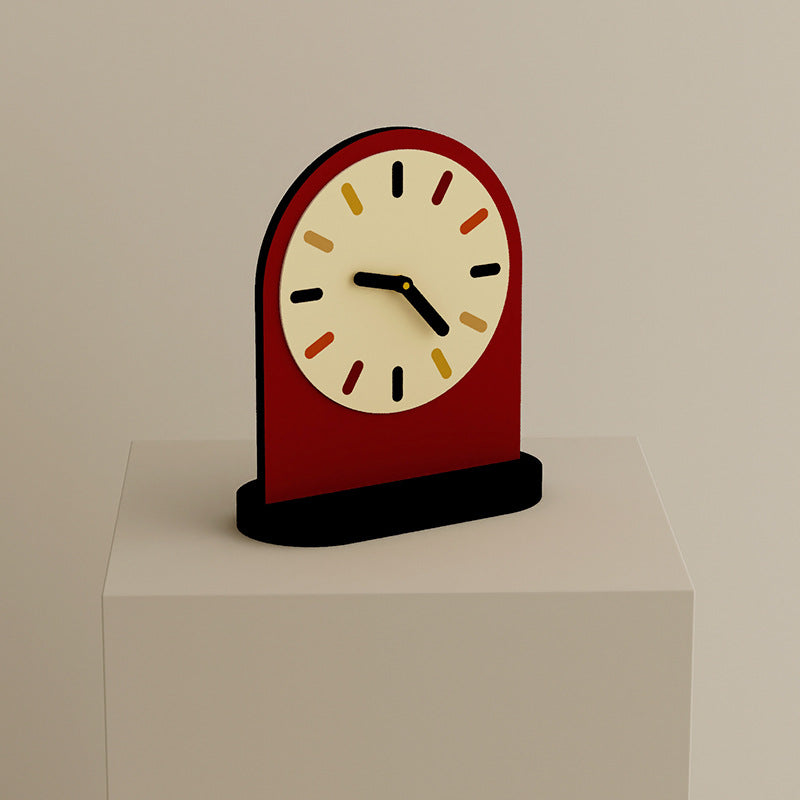 Ruby Red Desk Clock