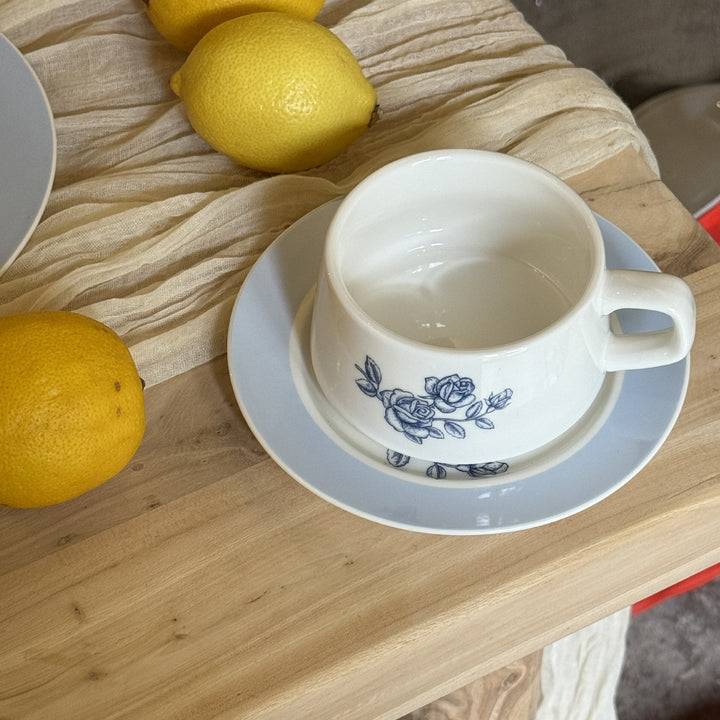 Blue Blossom Cup Set