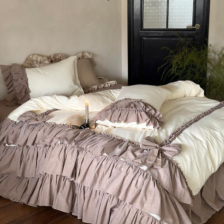 Taro Crepe Bedding Set