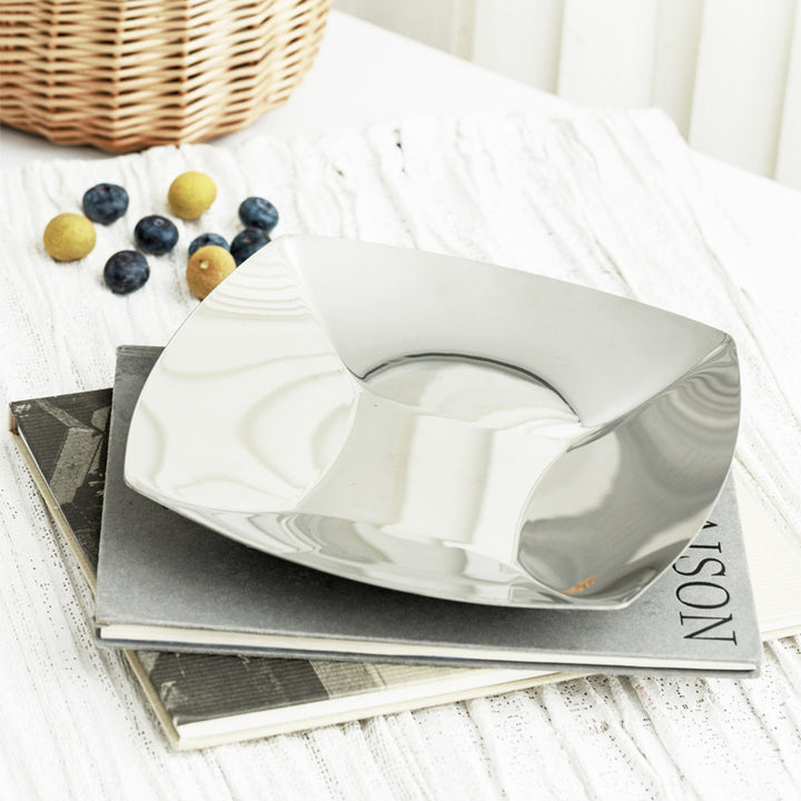 Shining Square Stainless Steel Tray