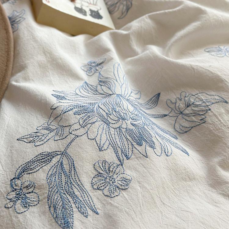 Blue Lotus Bedding Set