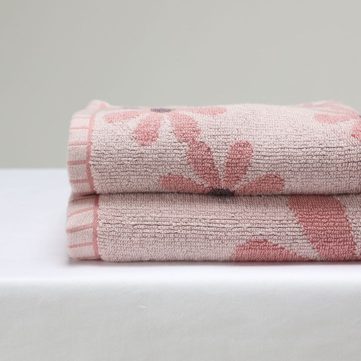 Pink Daisy Cotton Towel