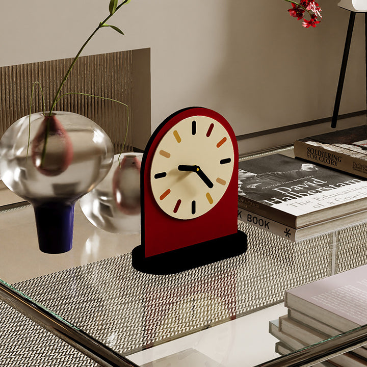 Ruby Red Desk Clock