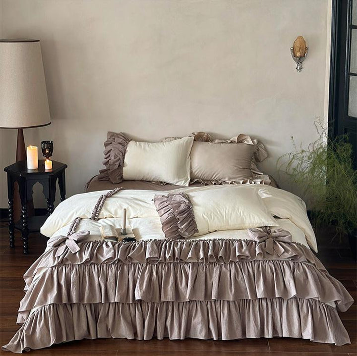 Taro Crepe Bedding Set