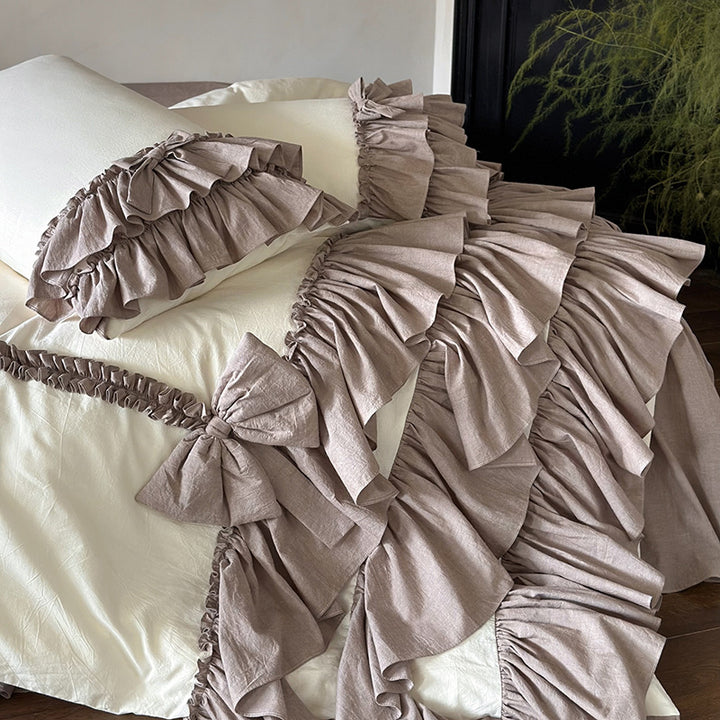 Taro Crepe Bedding Set