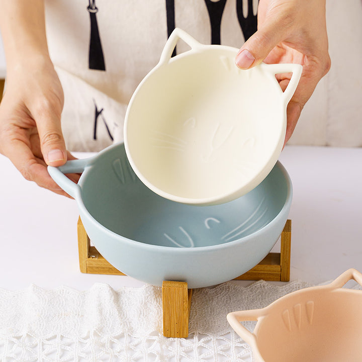 Catty Serves: Ceramic Set for 4