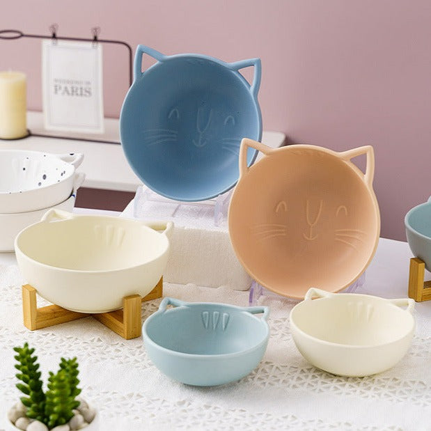 Catty Serves: Ceramic Set for 4