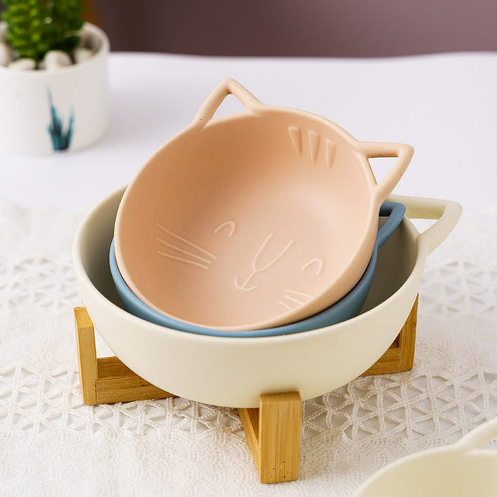 Catty Serves: Ceramic Set for 4