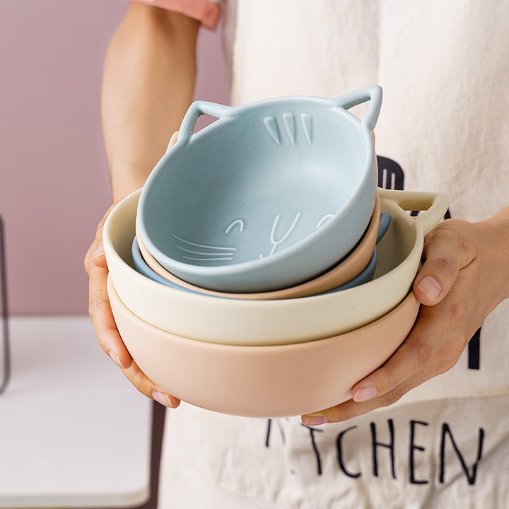 Catty Serves: Ceramic Set for 4