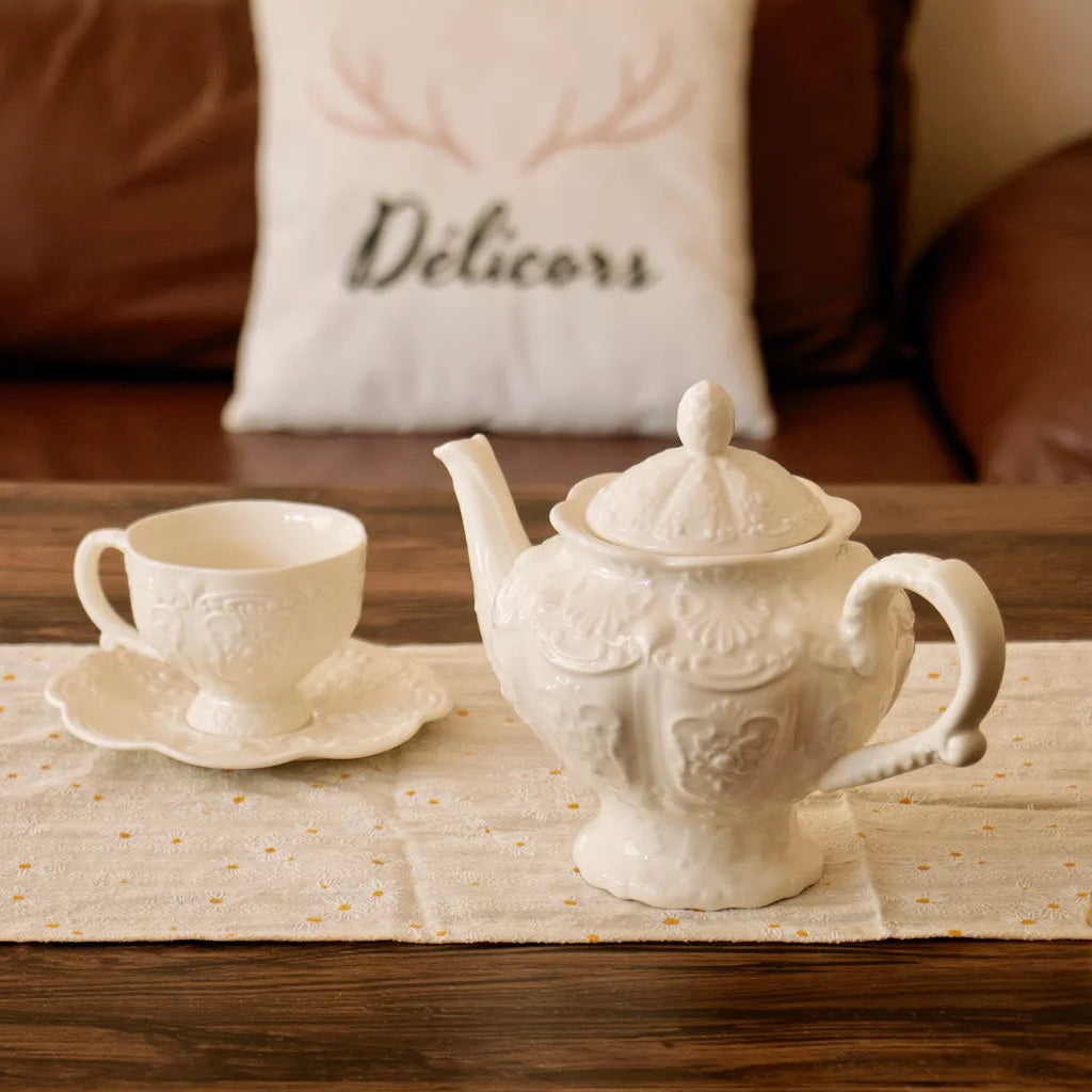 Pearl Teacup & Pot - Delicors