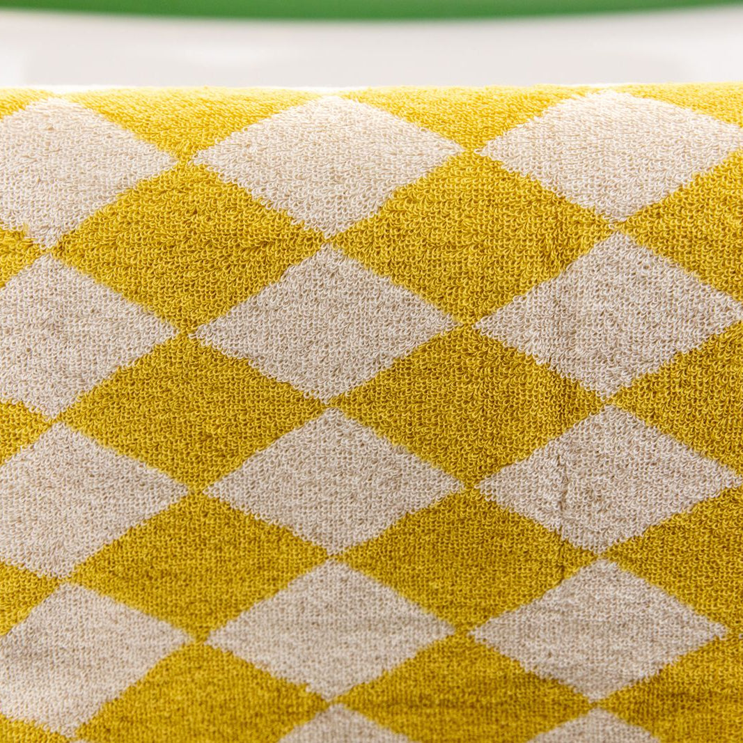 Queen of Diamonds Towel Collection-Delicors- yellow