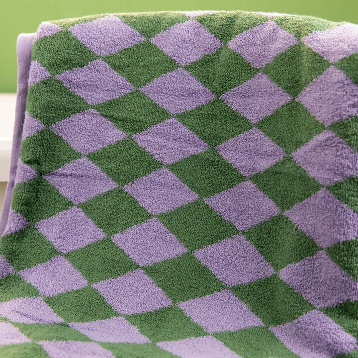Queen of Diamonds Towel Collection-Delicors-purple