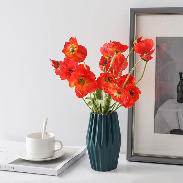 Artificial Vivid Poppies - Artificial Flower - Delicors