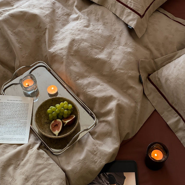 Autumn Bloom Embroidery Bedding Set - Bedding - Delicors