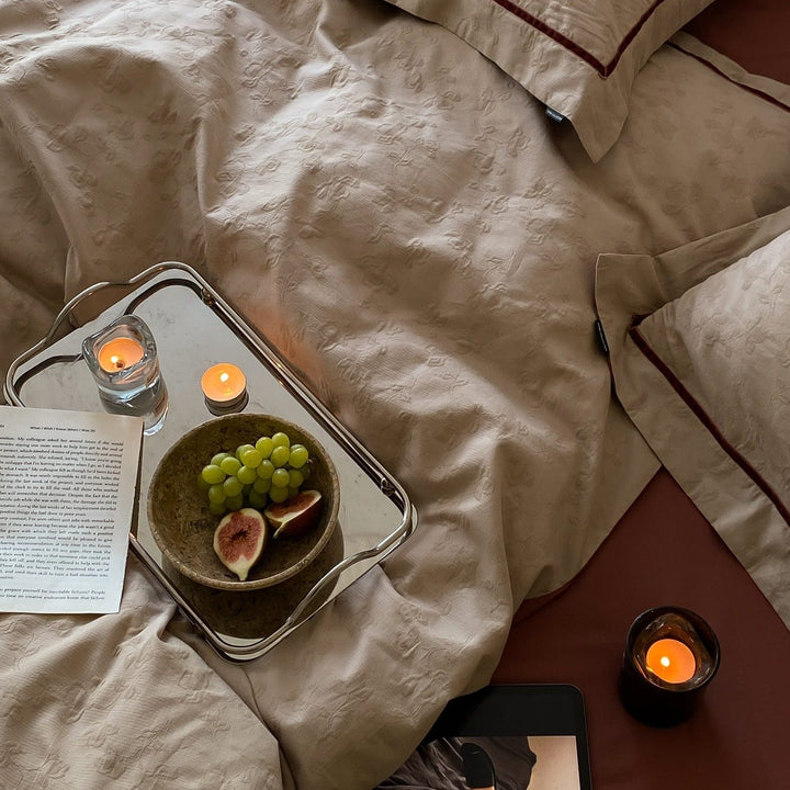 Autumn Bloom Embroidery Bedding Set - Bedding - Delicors