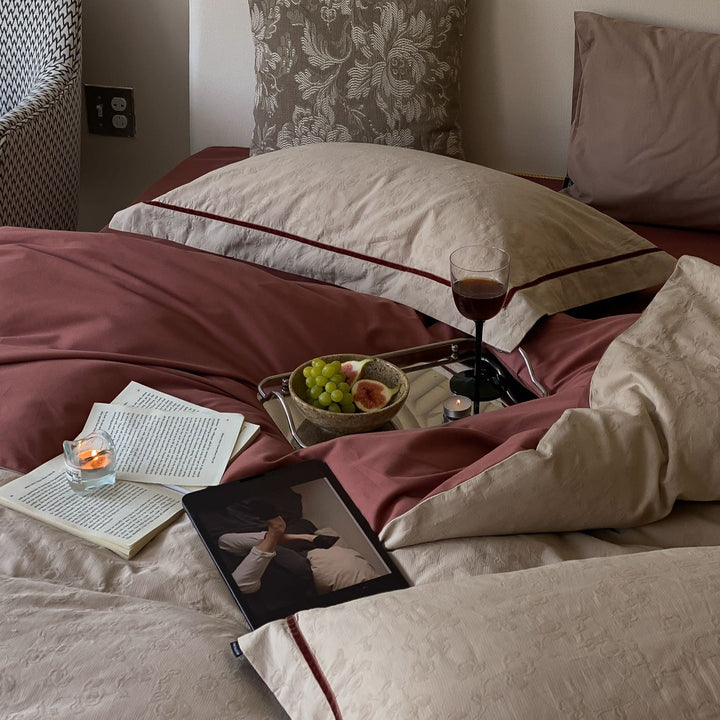 Autumn Bloom Embroidery Bedding Set - Bedding - Delicors