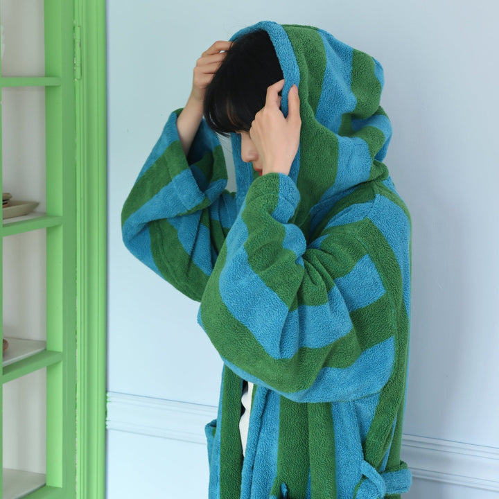 Azure Bliss Bathrobe - Bathrobe - Delicors