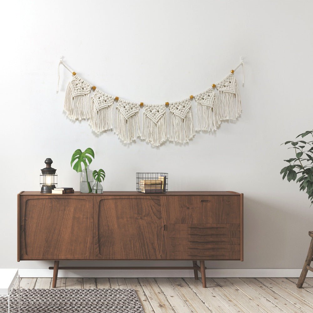 Bohemian Macrame Bunting Garland - Wall Art - Delicors