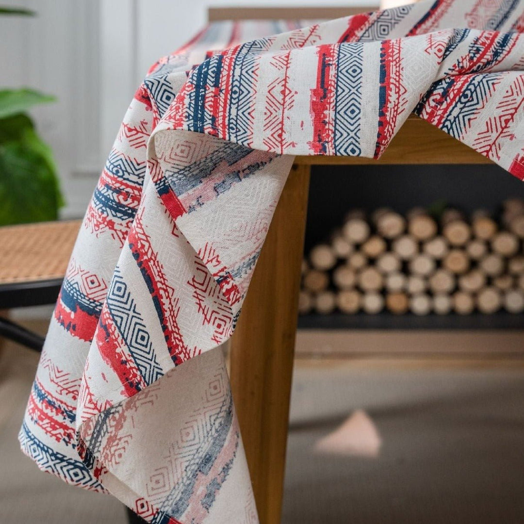 Bohemian Red Table Cloth - Table Cloth - Delicors