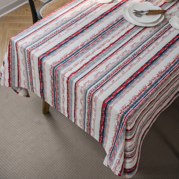 Bohemian Red Table Cloth - Table Cloth - Delicors