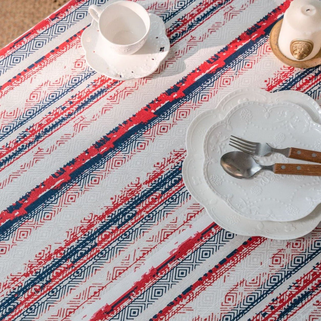 Bohemian Red Table Cloth - Table Cloth - Delicors