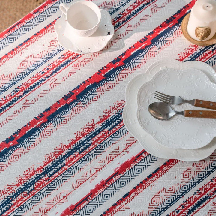 Bohemian Red Table Cloth - Table Cloth - Delicors